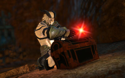 "Someone leave treasure just lying around. I take!"