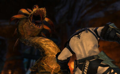 "Now you die, beast!"